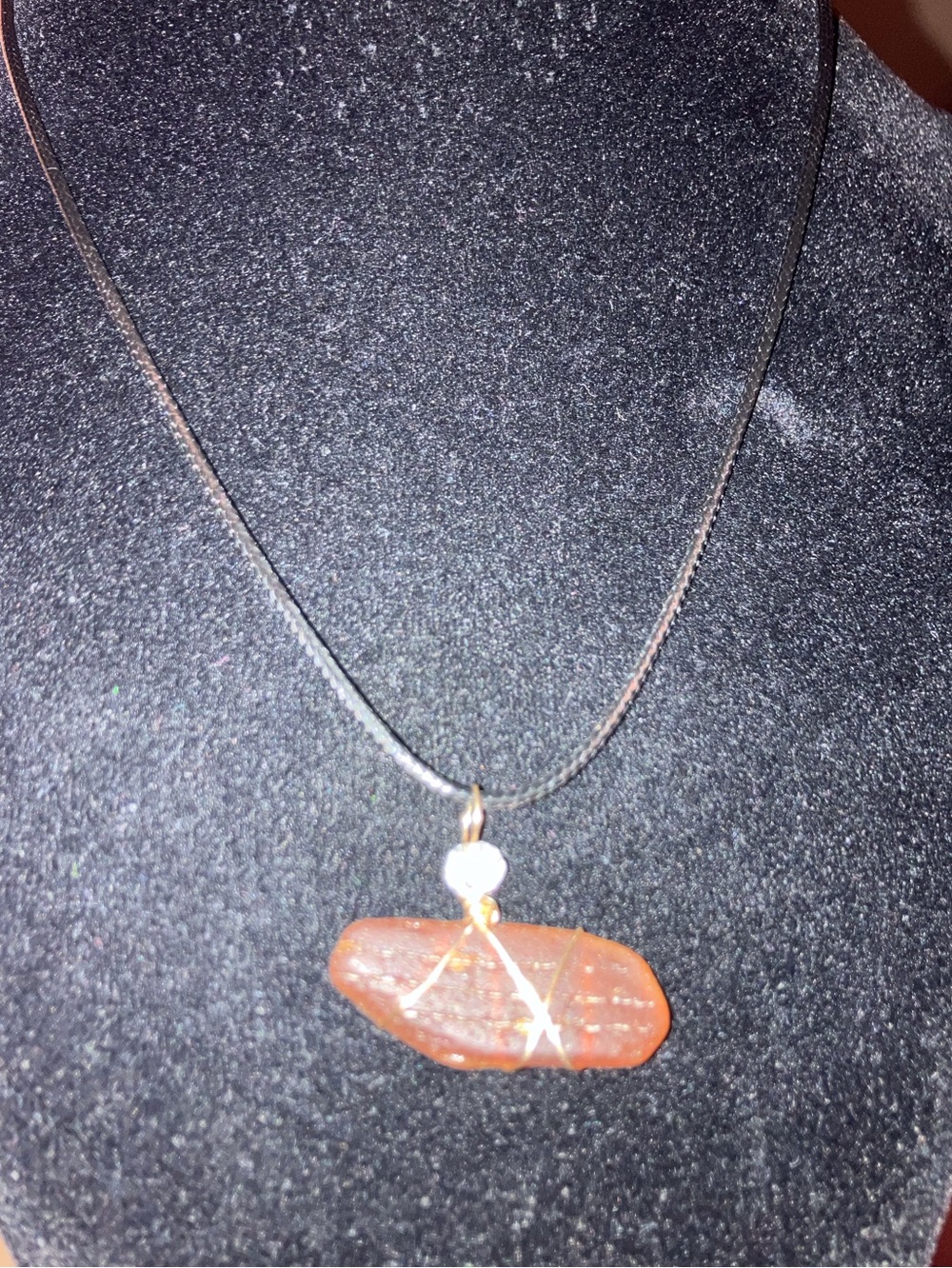 ##122handmade seaglass necklace